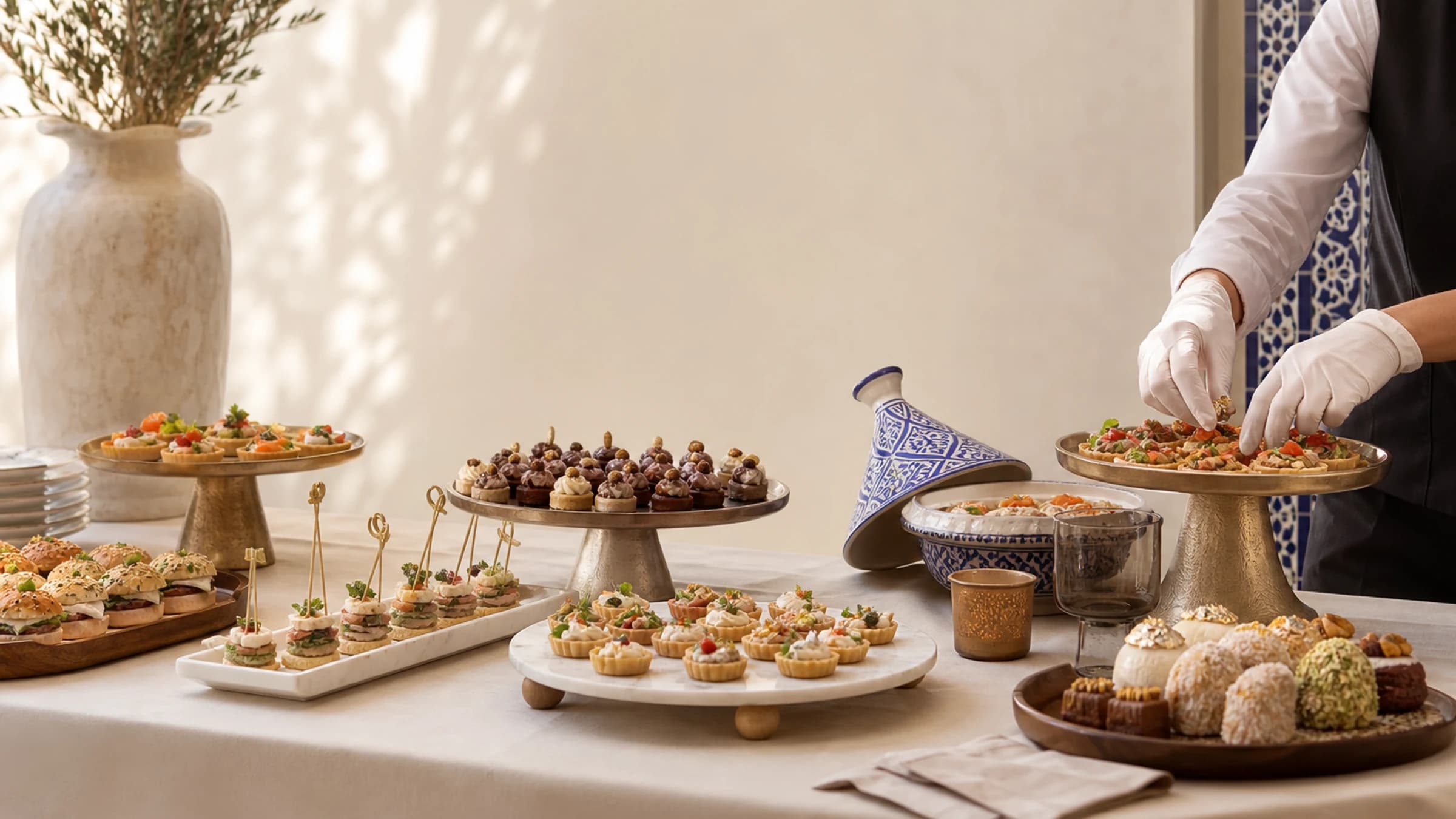 Buffet traiteur Maison Katia dressé pour une réception