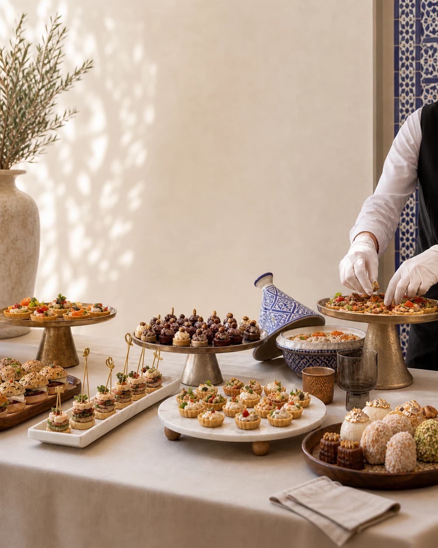 Buffet traiteur Maison Katia dressé pour une réception